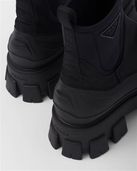 prada lug sole boots black|Prada Monolith Re.